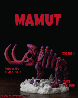Mamut articulado impreso en 3D