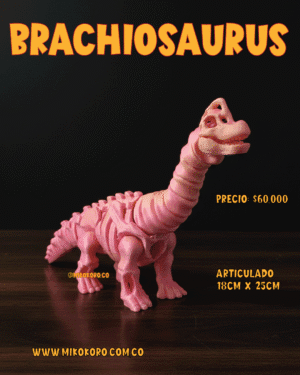 Brachiosaurus articulado impreso en 3D