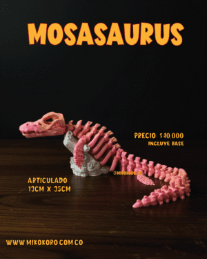 Mosasaurus articulado impreso en 3D